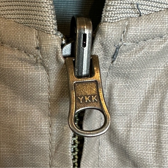 Singer + Sargent Los Angeles Men's Reversiable Bomber Jacket Full Zip Green Gray - Picture 6 of 15